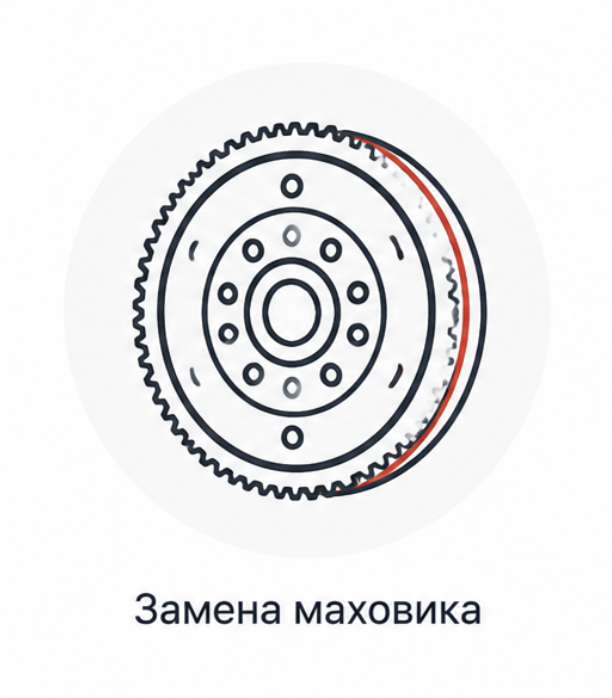 Замена двухмассового маховика DSG